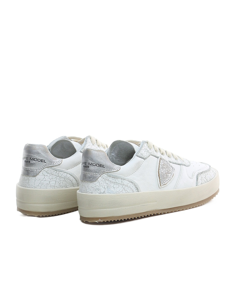 Philippe Model Round Head Low-cut Casual Shoes In White