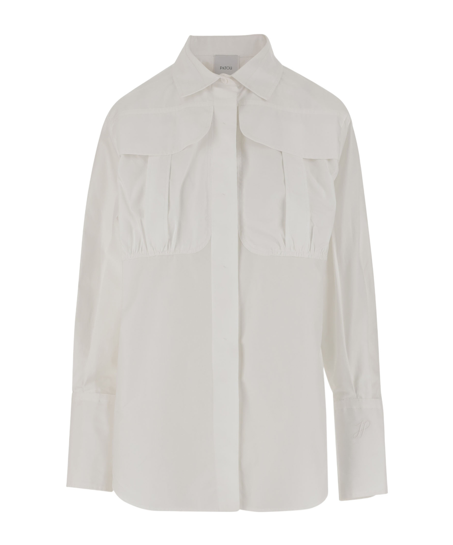 Patou Long-sleeved Shirt In White
