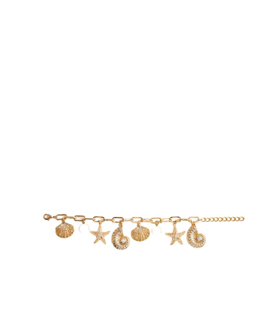 SELF-PORTRAIT GOLD MULTI CHARM BRACELET