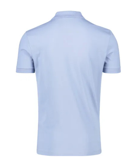 Hugo Boss Logo Pattern Polo Shirt In Blue