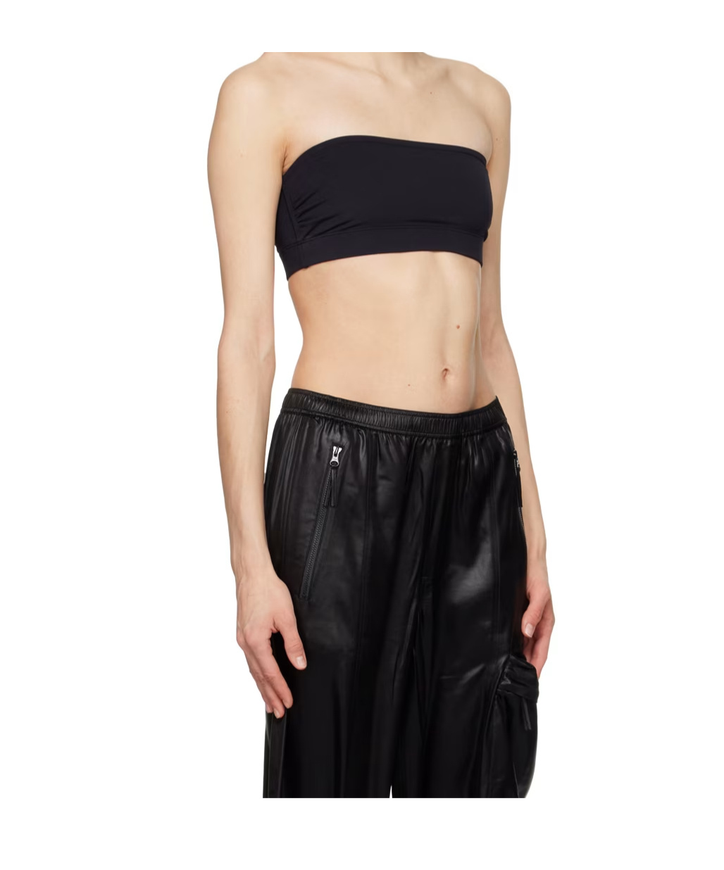 Filippa K Black Ruched Tank Top In Black