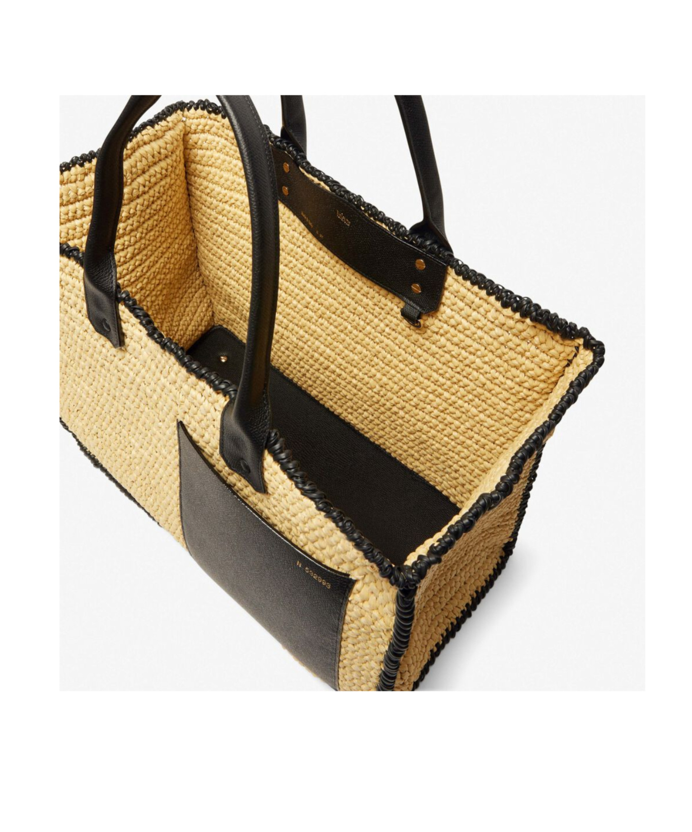 Valextra Soft Tote Raffia Crochet Large Bag In Multi