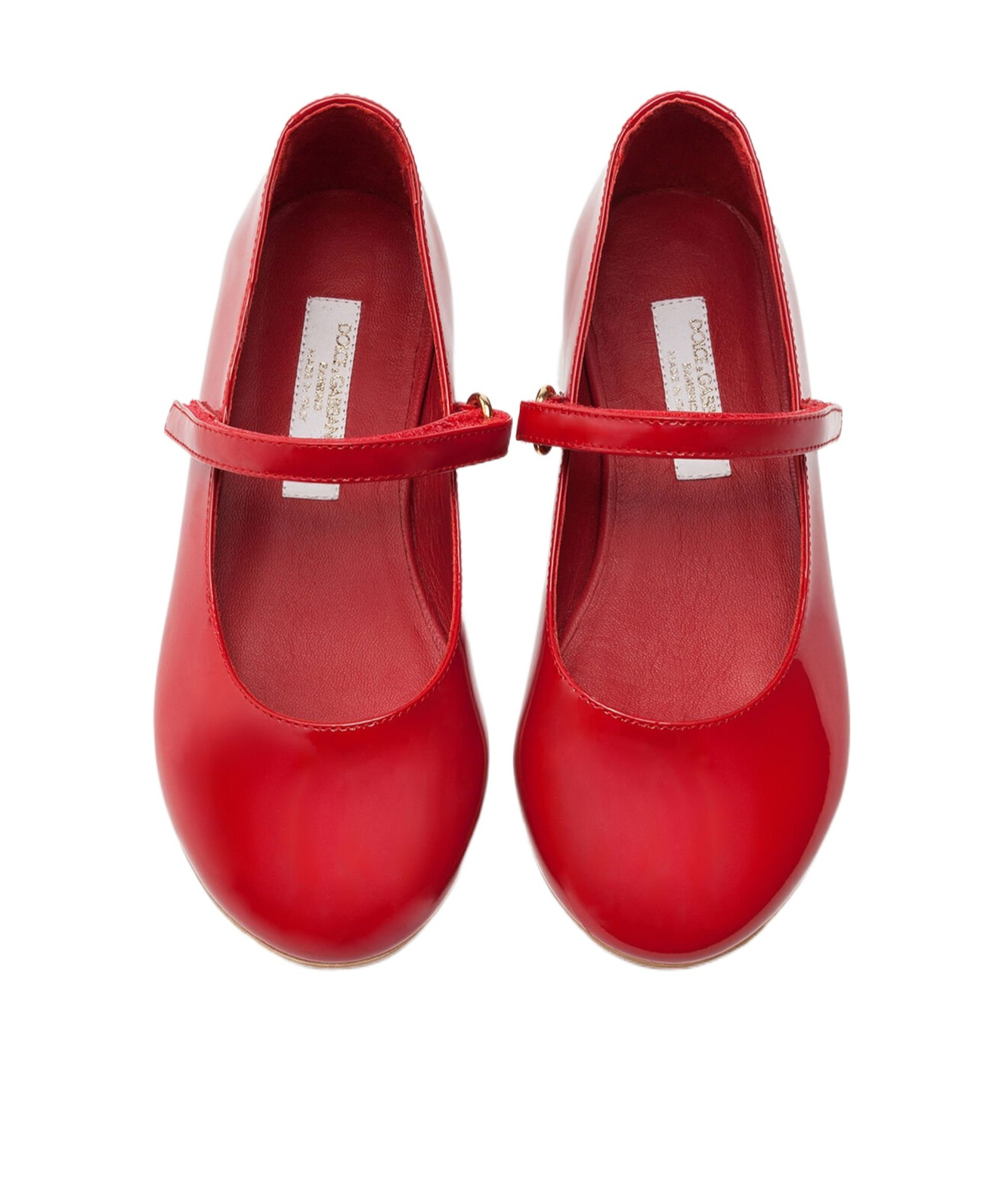 Dolce & Gabbana Patent Leather Mary Jane Ballet Shoe In Red