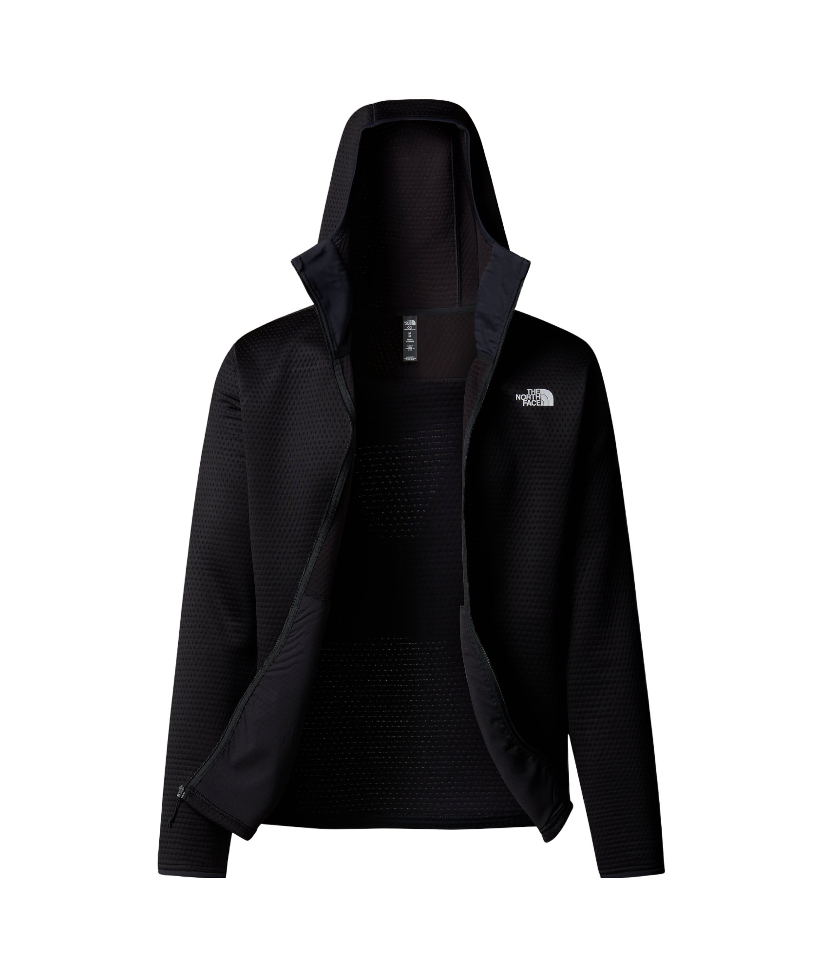 Shop The North Face Knitted Hooded Jacket In Black