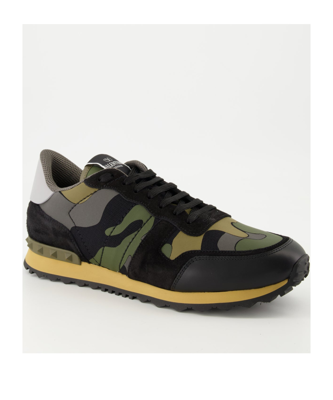 Valentino Sneaker Rockrunner Camouflage In Black
