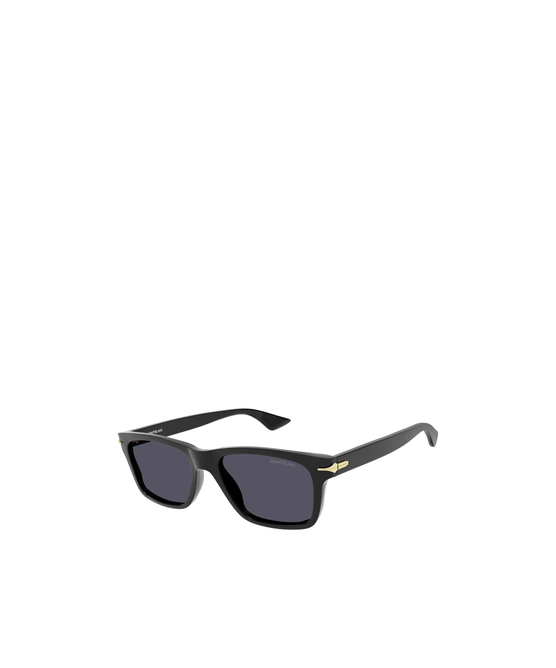 Montblanc Square-frame Tinted Sunglasses In Black