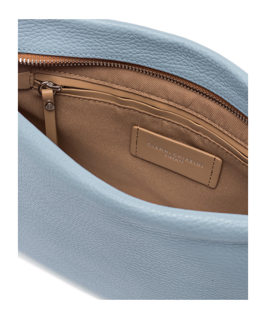Gianni Chiarini Zippered Shoulder Bag In Blue