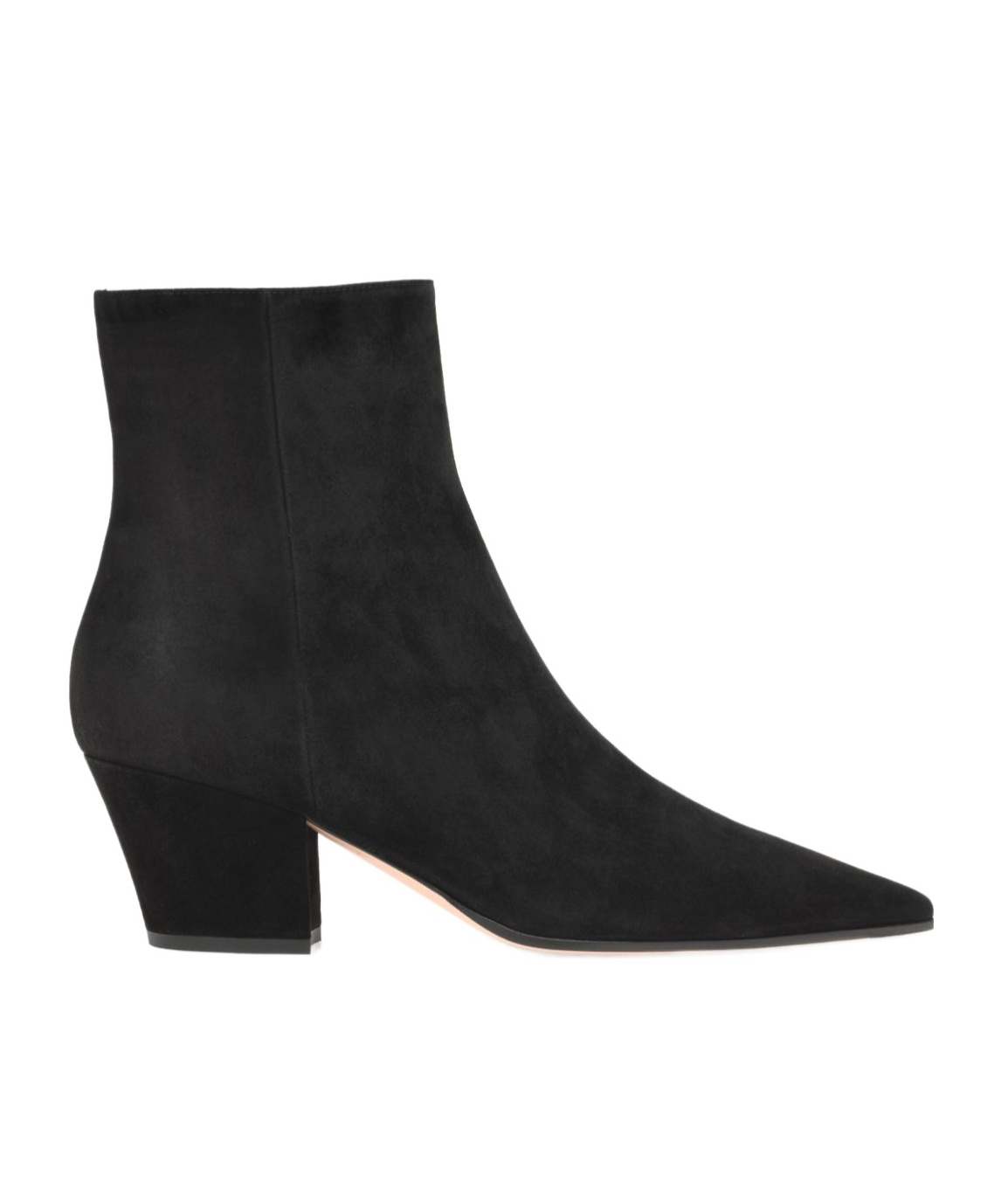 Gianvito Rossi Camoscio 90 Suede Ankle Boots In Black
