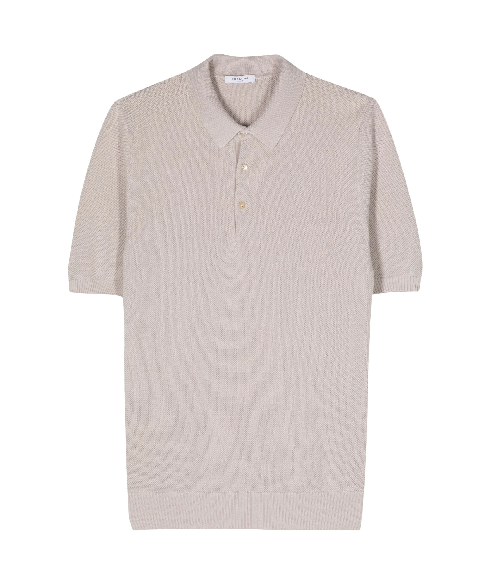 Boglioli Piqué Cotton Polo Shirt In Beige