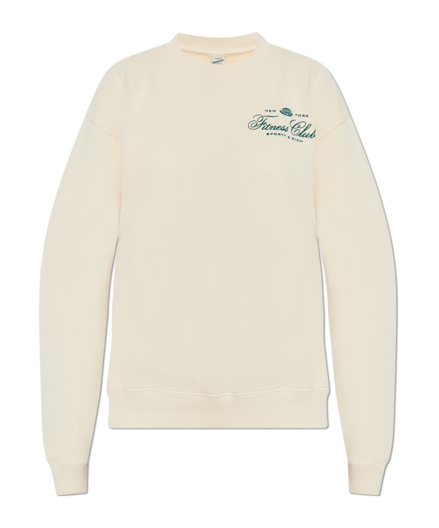 Sporty And Rich Long-sleeved Sweater In White