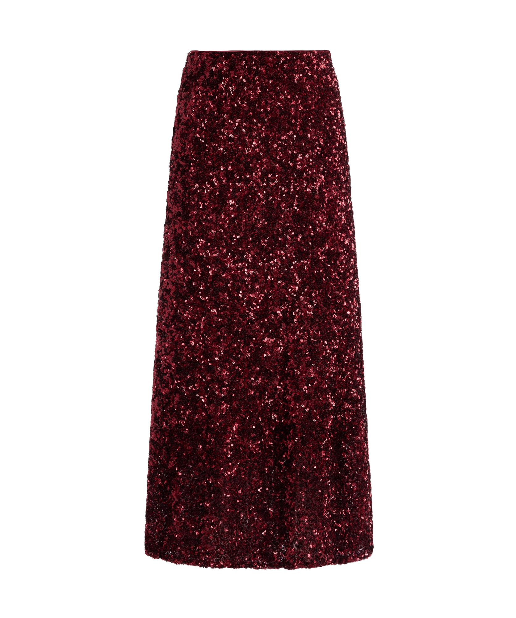 Alice And Olivia Sequin-embellished Flared Skirt In Brown