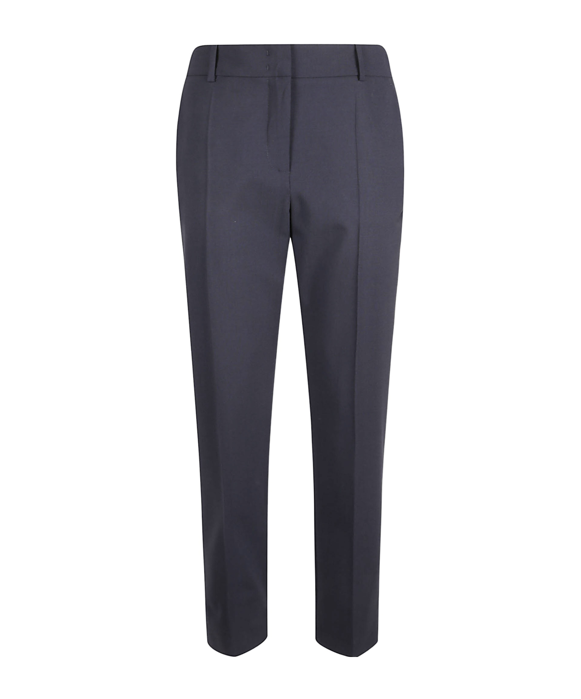 Eleventy Pleated Zip-up Track Pants In Blue
