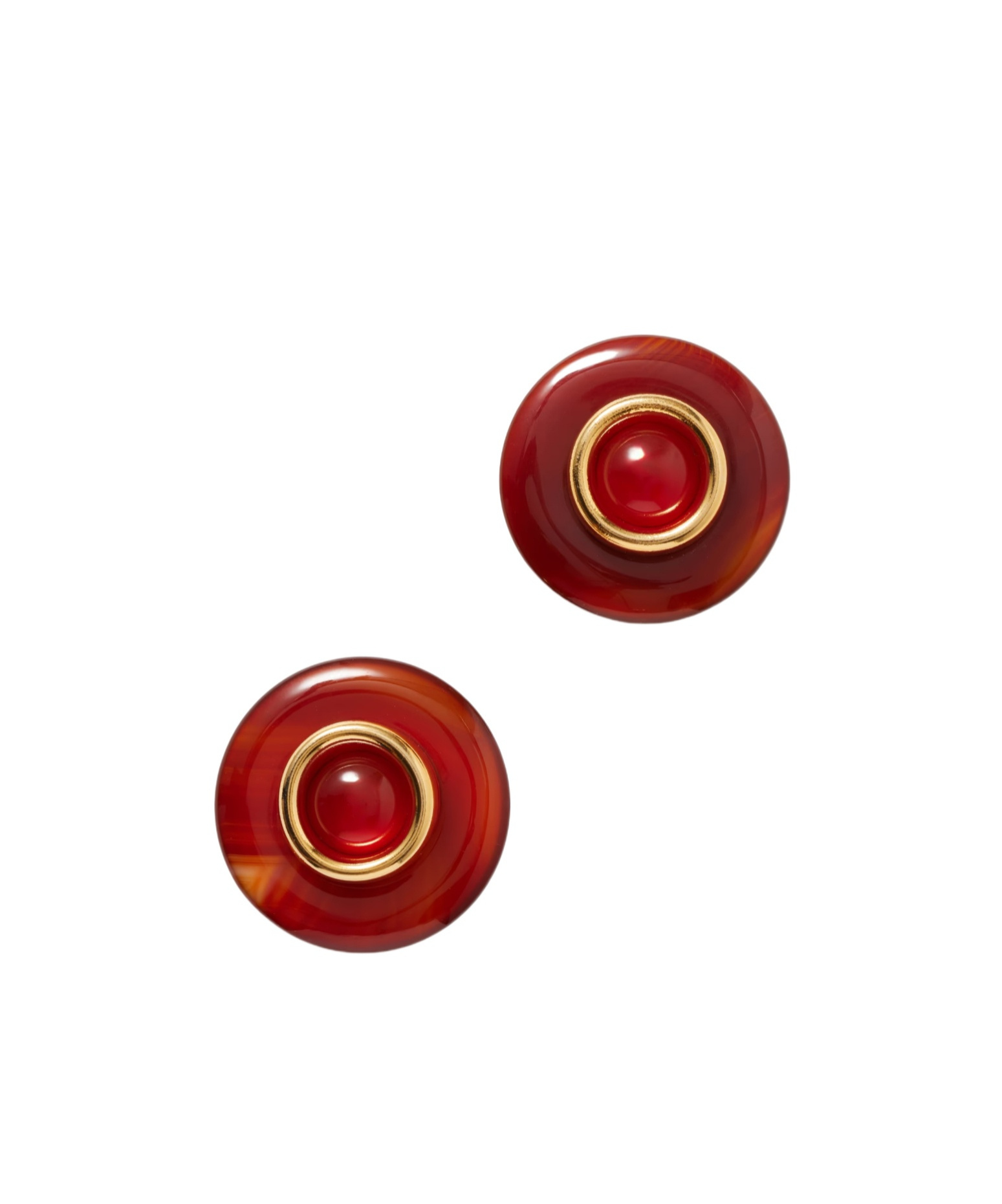 Jennifer Behr Devon Gold-plated Carnelian Earrings In Red