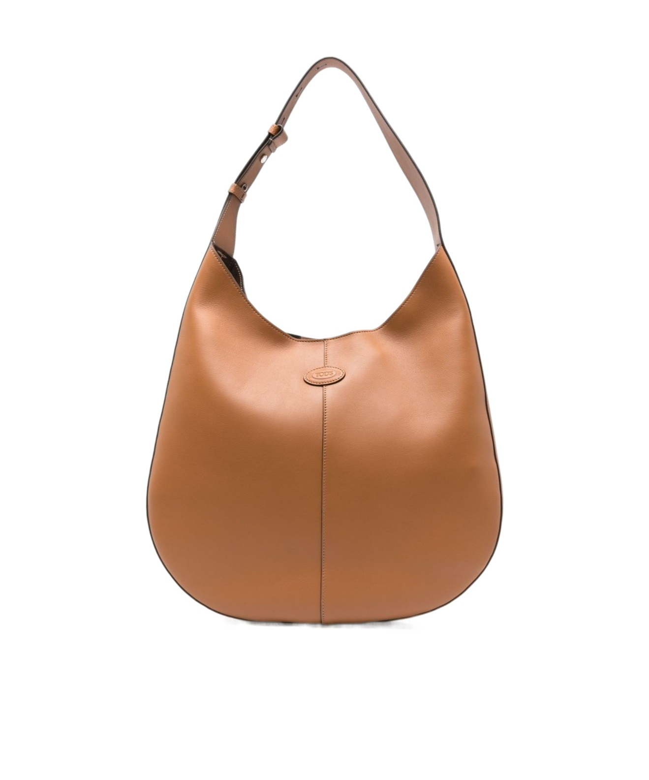 Tod's Di Bag Hobo Logo Detailed Medium Shoulder Bag In Brown