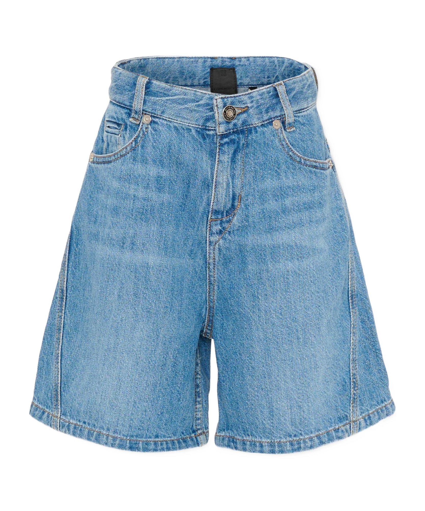 Givenchy Kids Denim Shorts In Blue