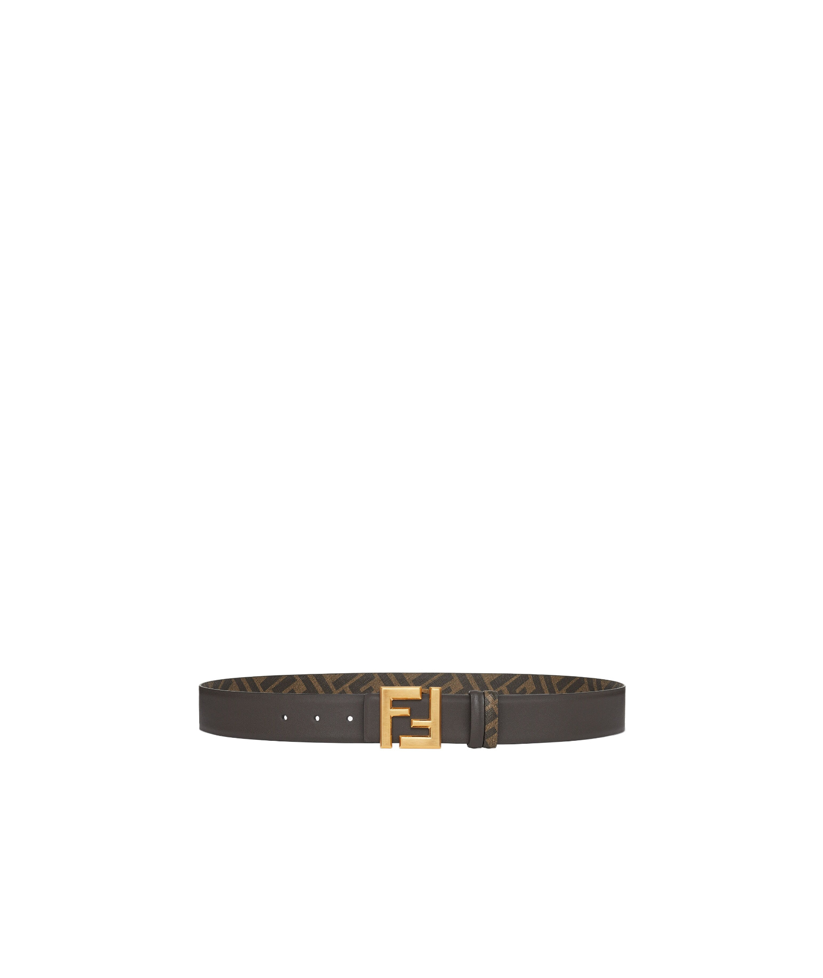 Fendi Reversible Ff-pattern Belt In Black