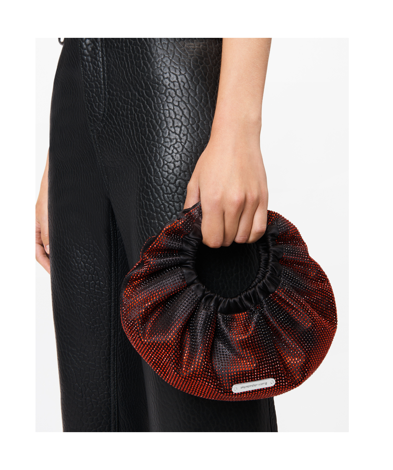 Alexander Wang Chic Mini Crescent Handbag In Black