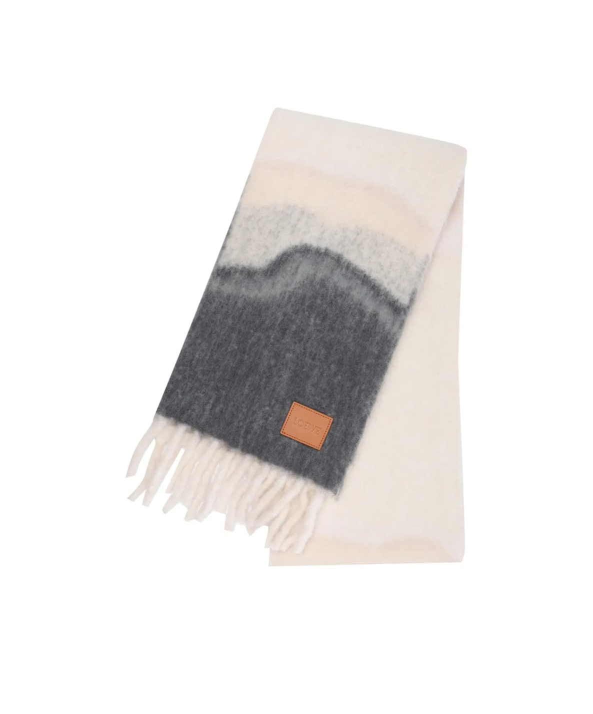 Loewe Fringed Scarf In Pink