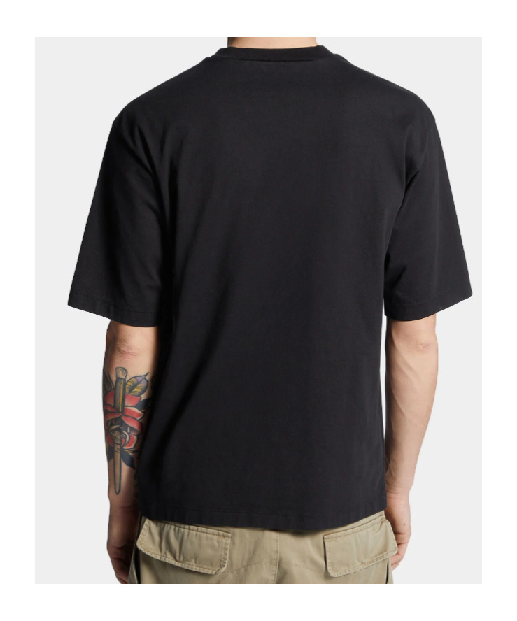 Dsquared2 Loose Fit Raised Print T-shirt In Black
