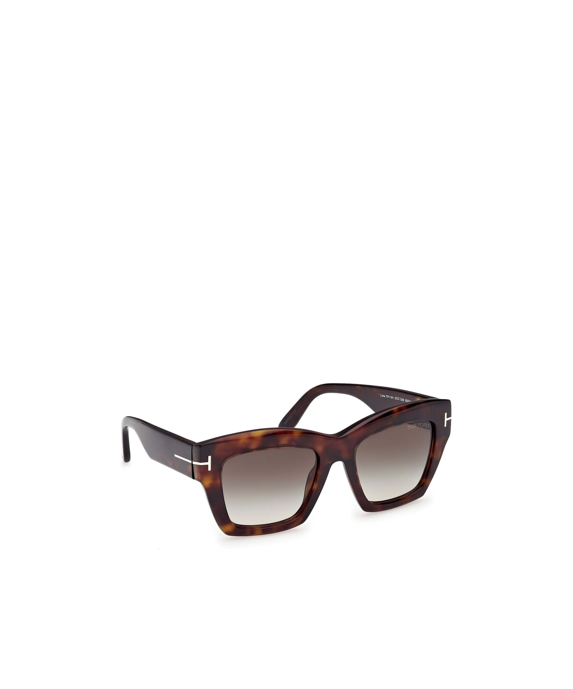 Tom Ford Eyewear Luna Square Frame Sunglasses In Multicolor