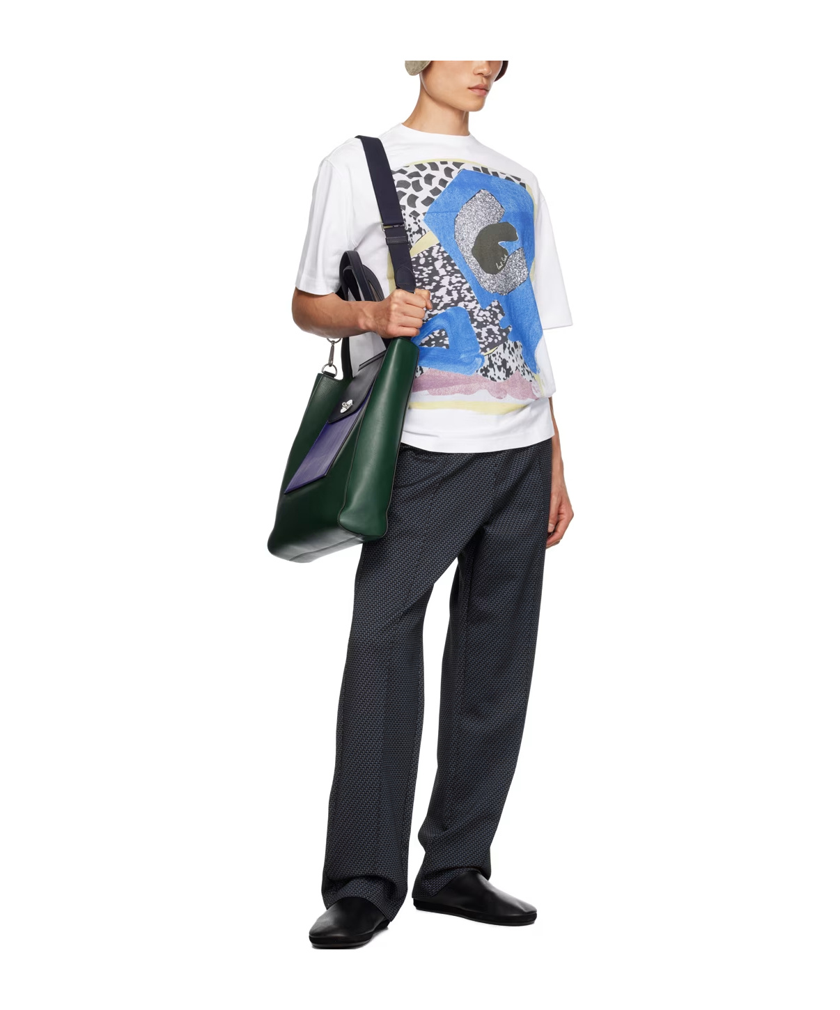 Shop Paul Smith Graphic-print Cotton T-shirt In White