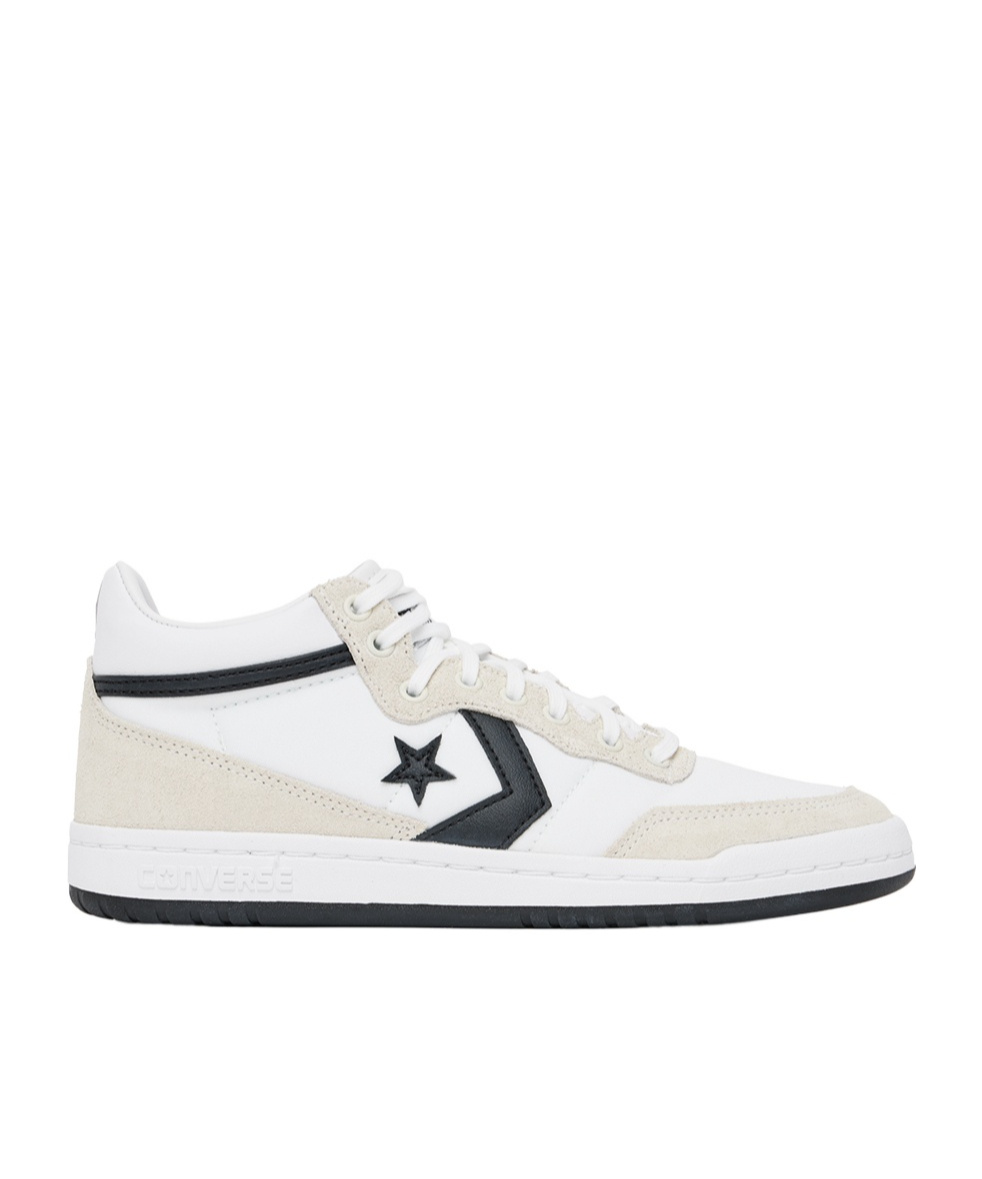 Converse Logo Lace-up Sneakers In White