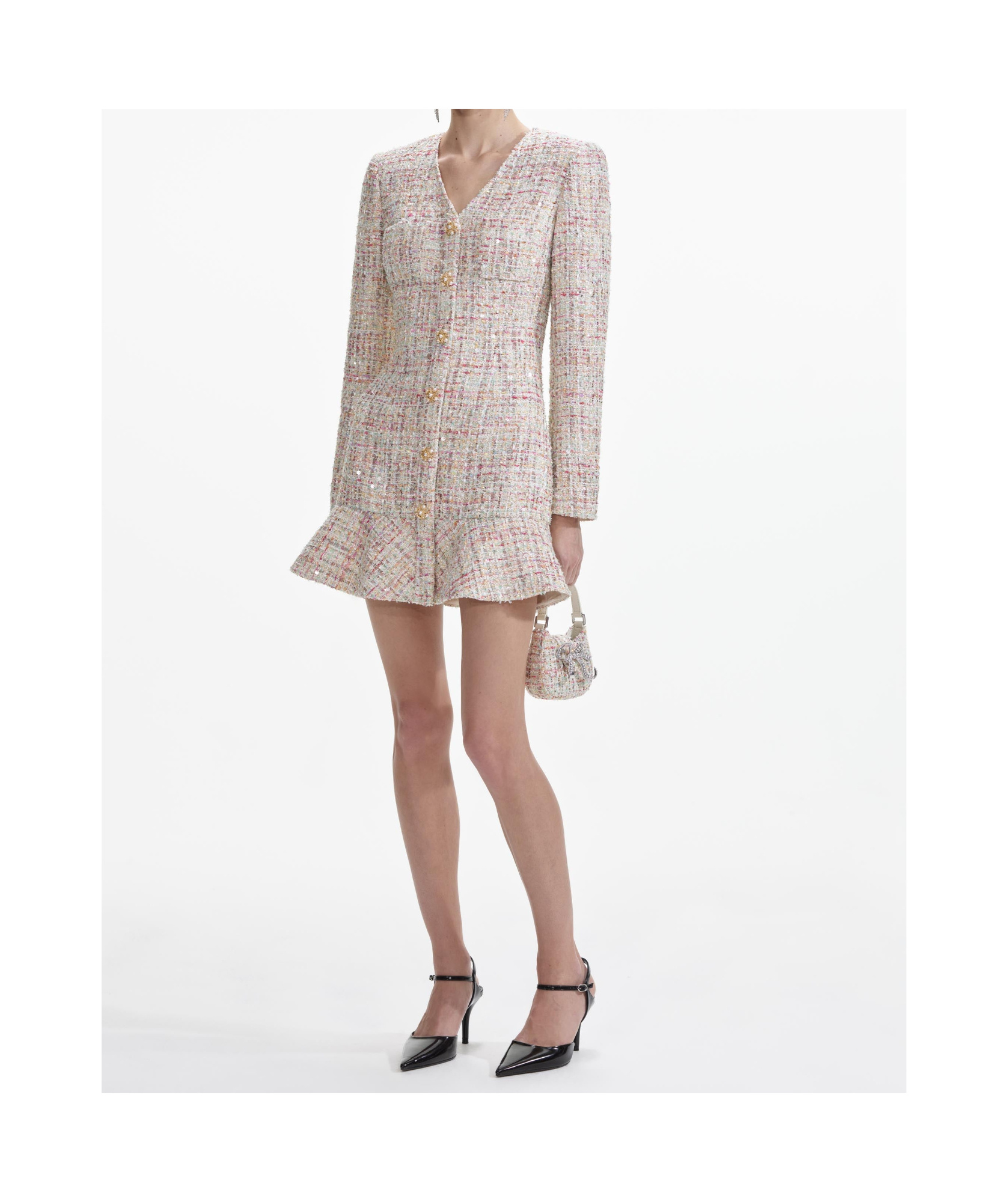 sequin long sleeve formal dress Long Sleeve Sequin-Floral Long Formal Dress A0926 Copper / 2