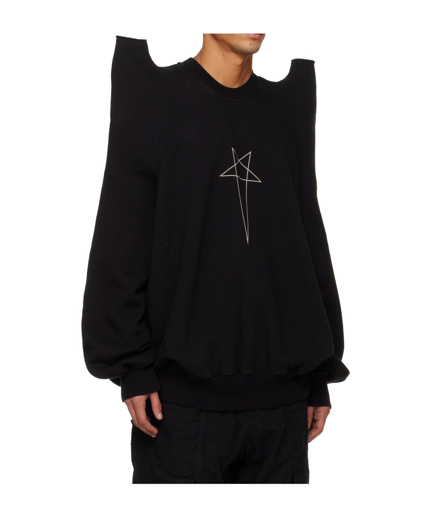 Rick Owens Drkshdw Concordians Tecsweat Pullover In Black