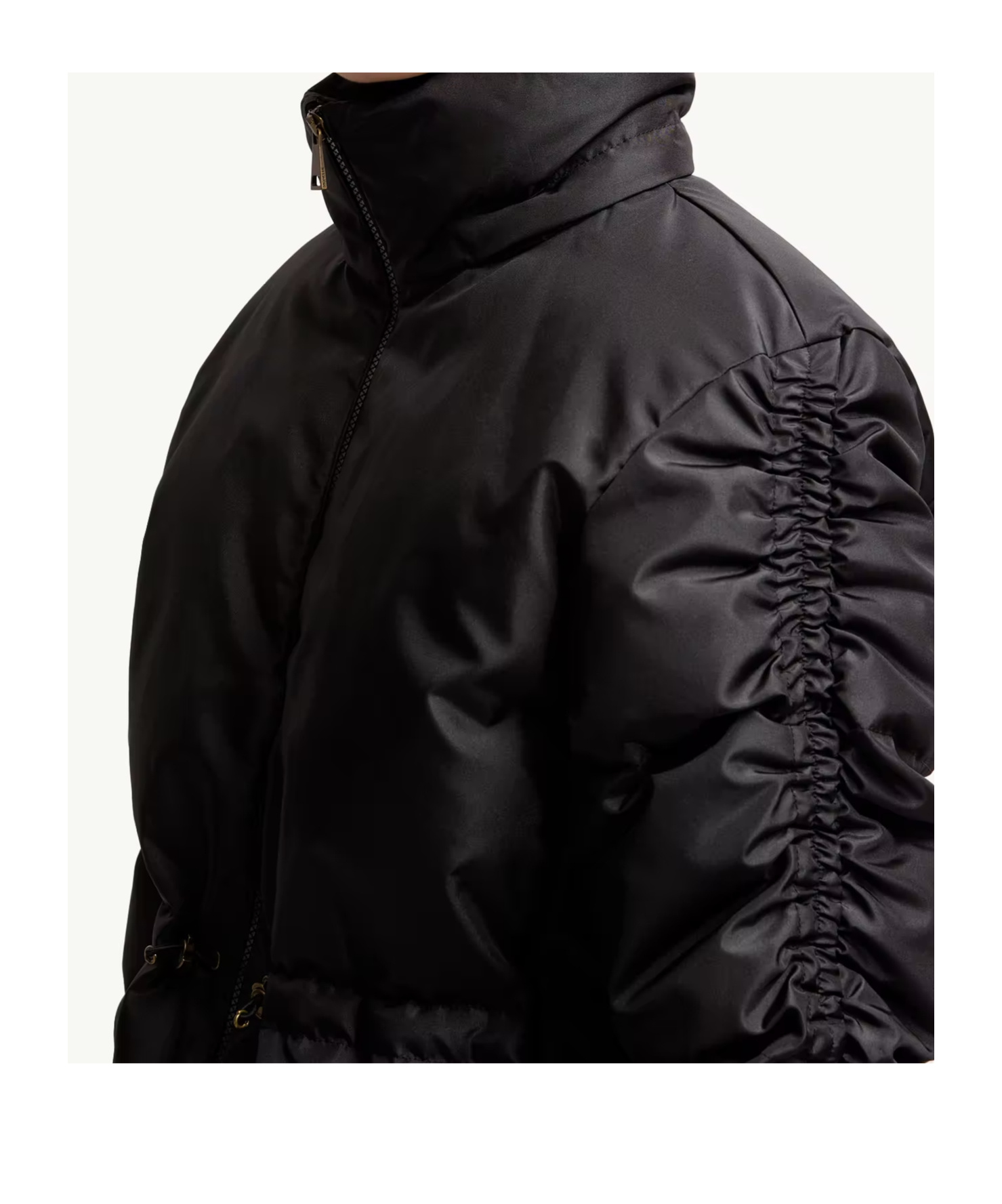 Moncler Louviere Puffer Jacket With Detachable Hood In Black