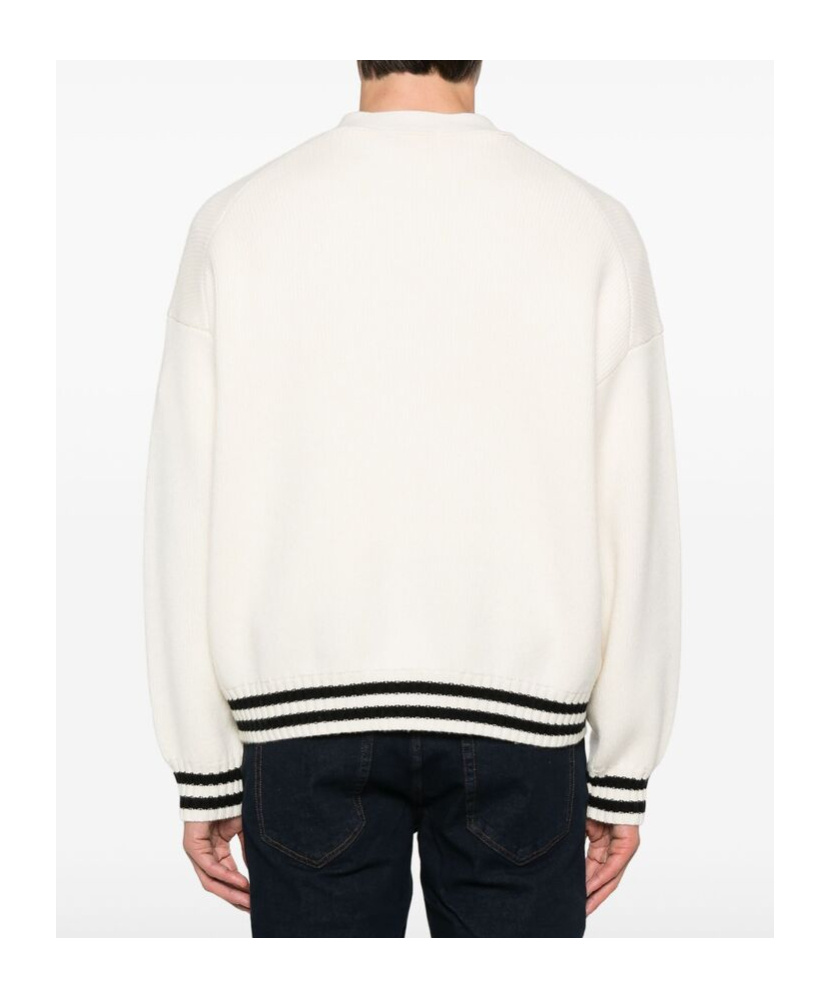 Frame X Ritz Paris Joint Knitted Cardigan In White