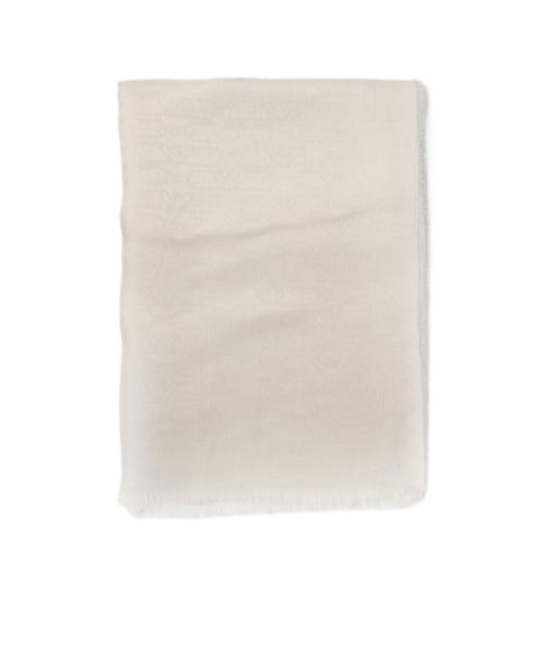 Emporio Armani Scarf With Lurex Thread In White