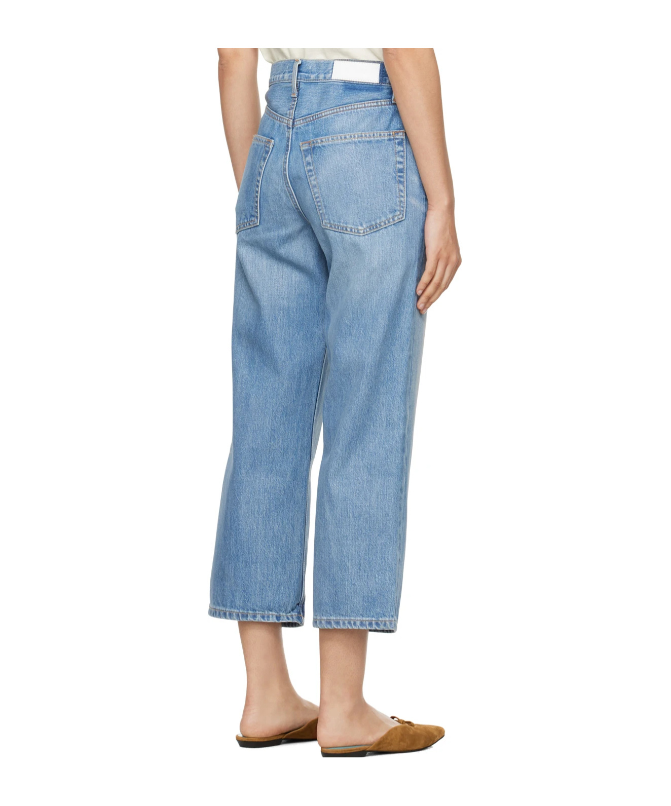 Re/done Belt-loop Jeans In Blue
