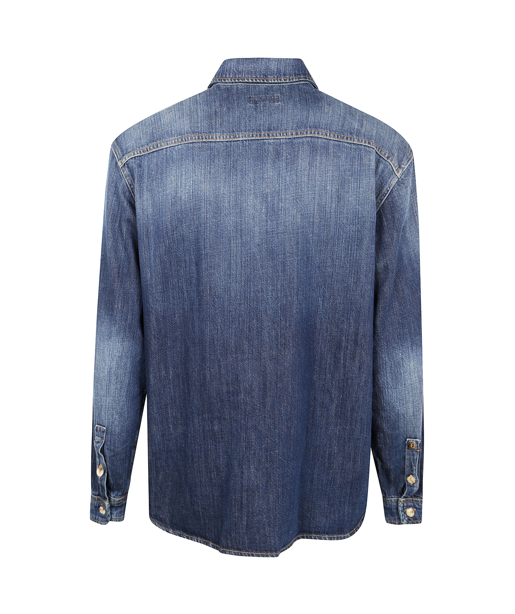 Dondup Cotton Shirt In Blue
