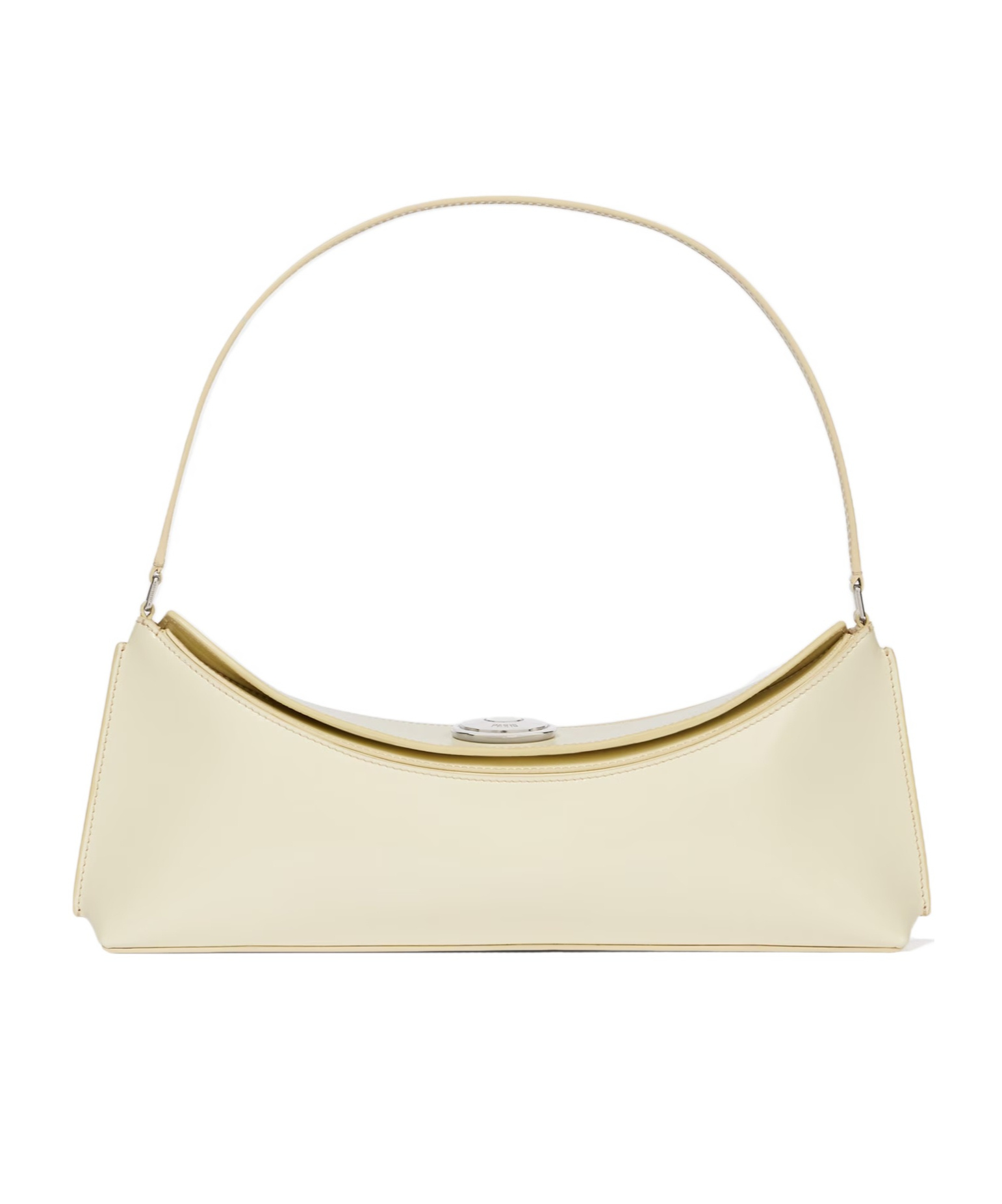 Jacquemus The Ovalo Clutch In Neutral