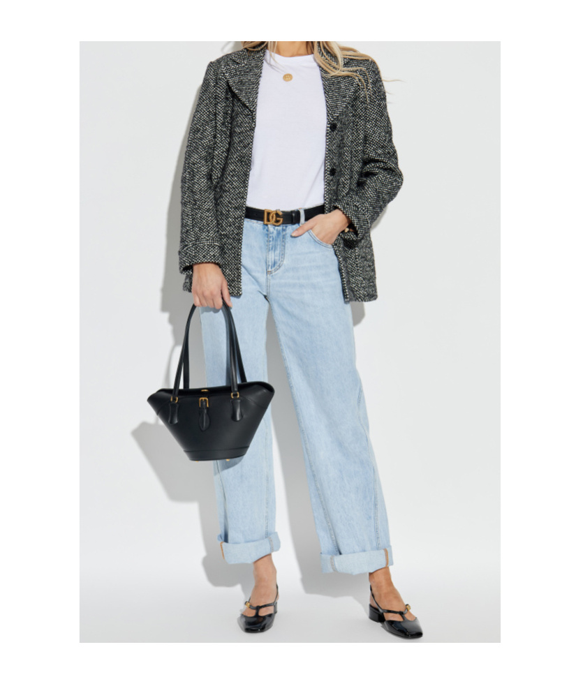 Dolce & Gabbana Long Sleeve Casual Jacket In Gray