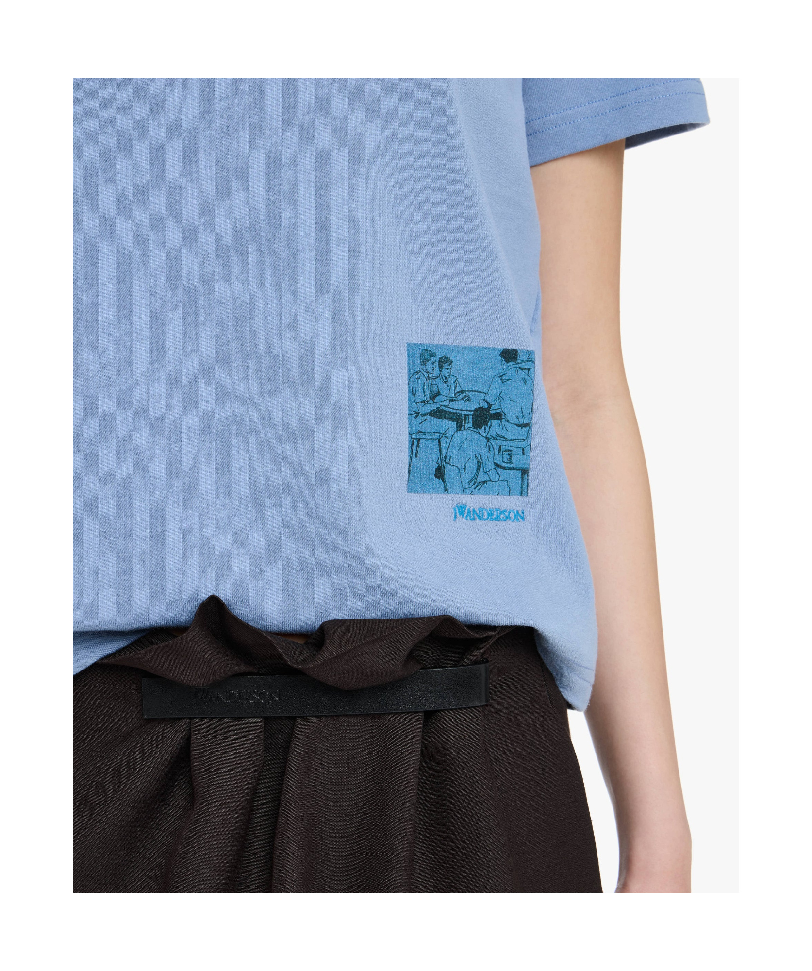 Jw Anderson Graphic-print T-shirt In Blue