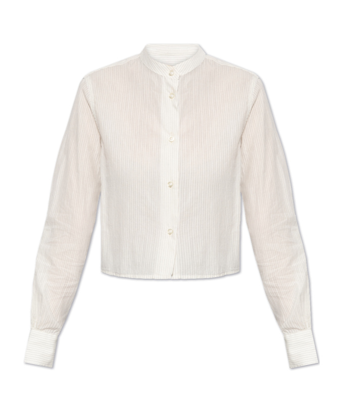 OFFICINE GENERALE STRIPED PATTERN SHIRT