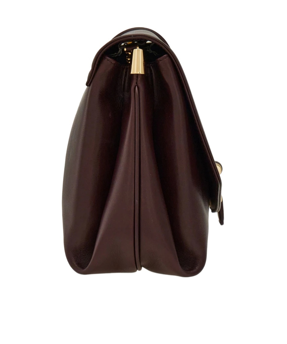 Shop Ferragamo Front Flip Large Shoulder Bag In Red