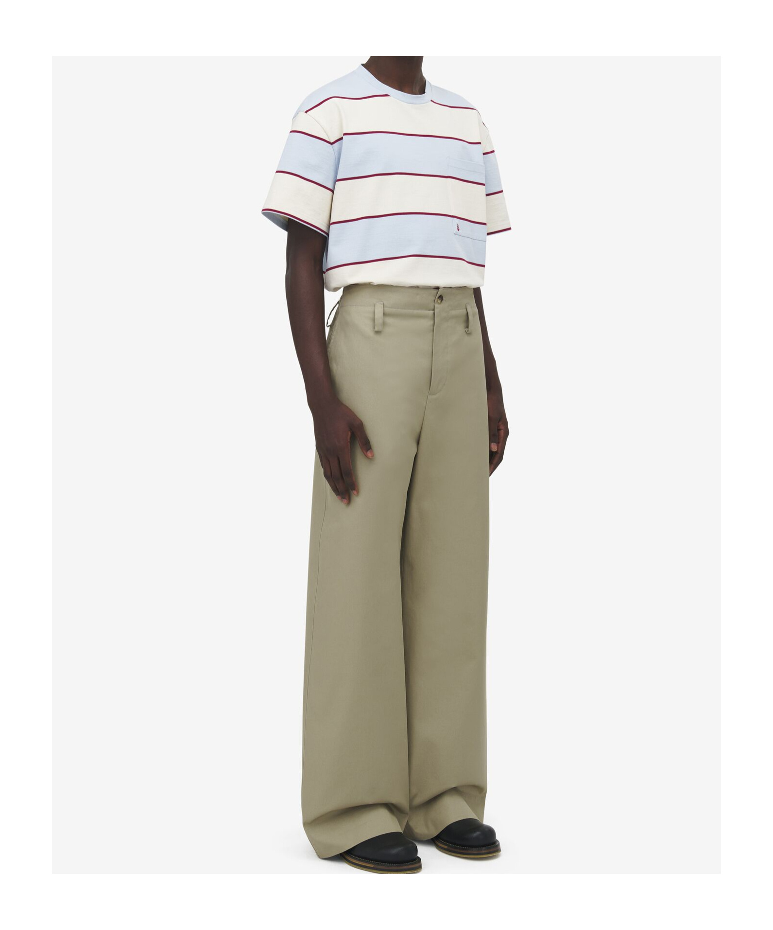 Alexander Mcqueen Alexander Mc Queen Beige Cotton Gabardine Chino Pants In Green
