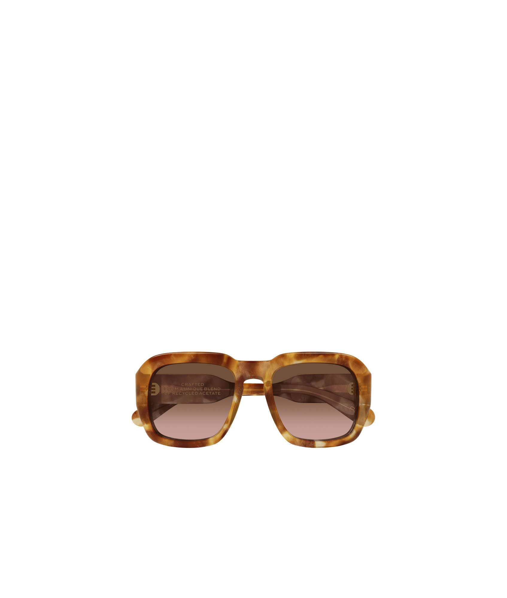 Chloé Occhiali Da Sole Rettangolari Avana In Brown