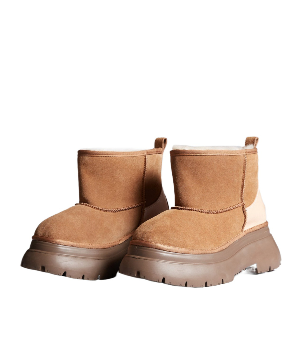 R13 Logo Wool Short Boots In Brown