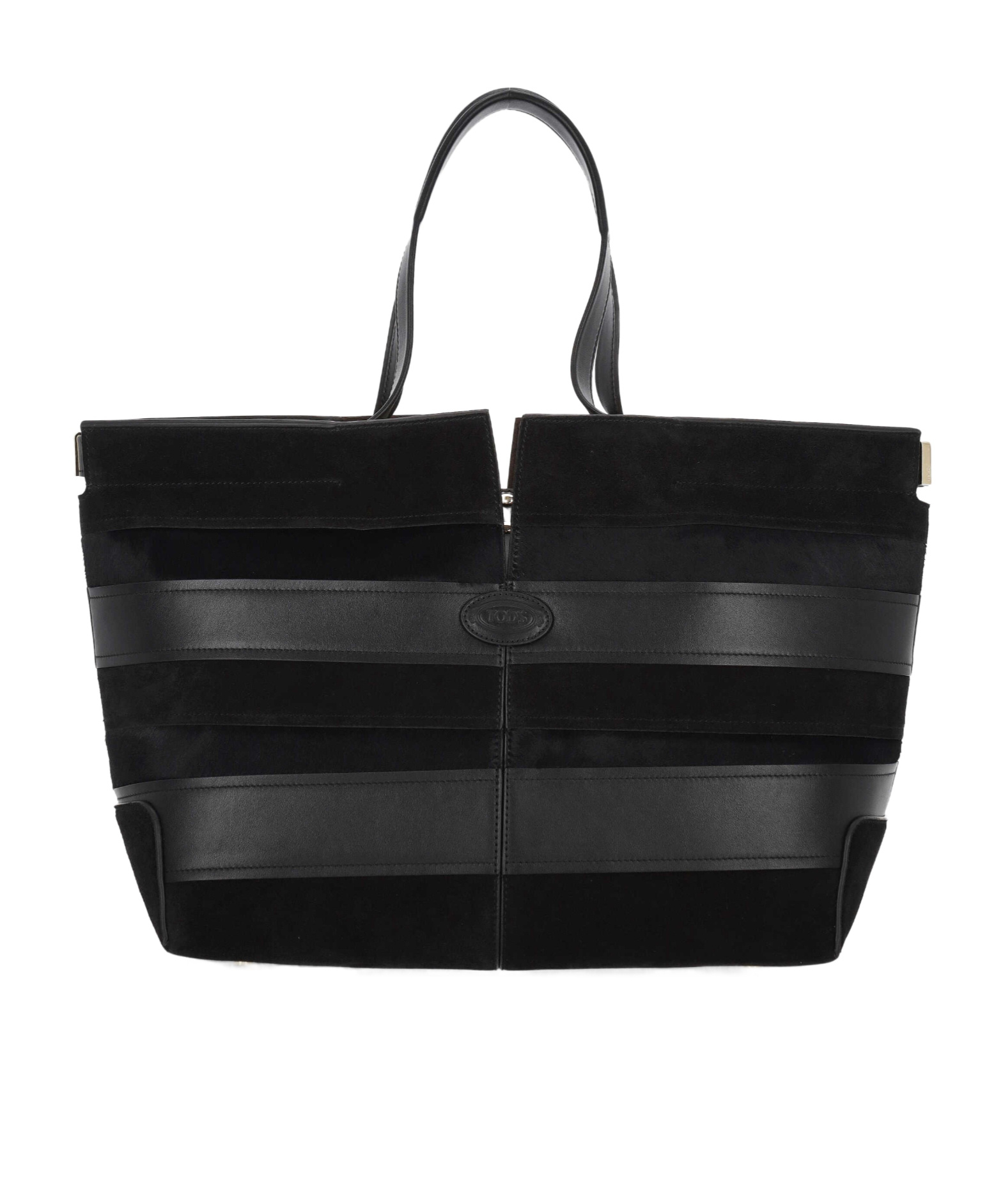 Tod's Double Handle Handbag In Black