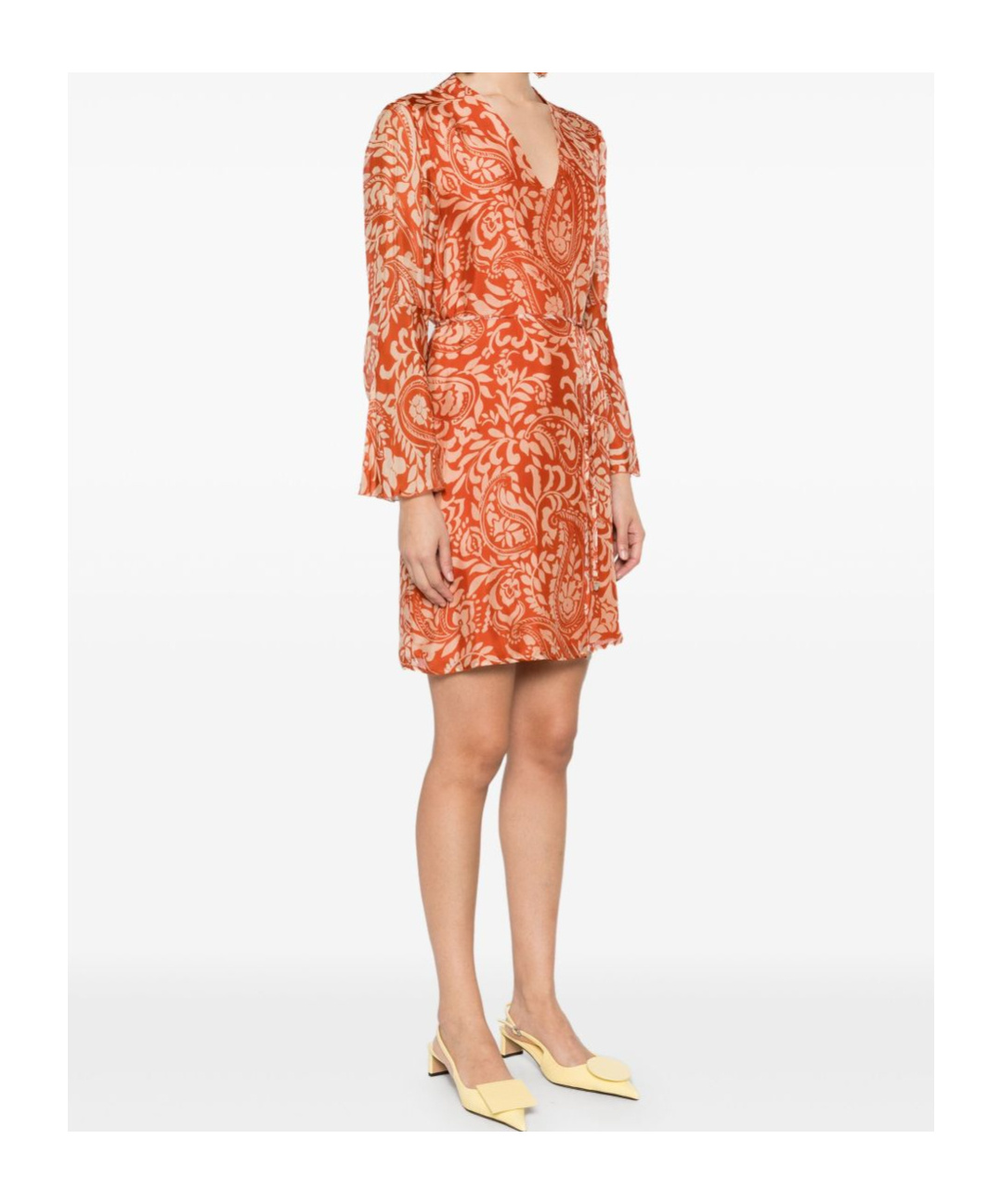 Liu •jo Paisley-print Mini Dress In Red