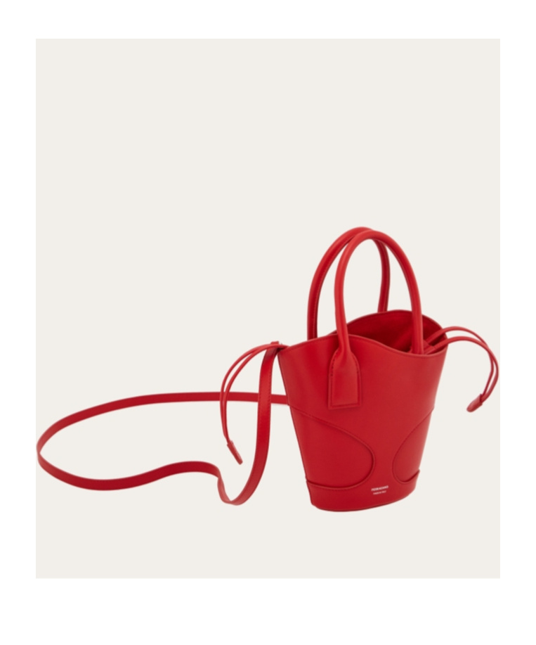 Ferragamo Red Leather Handbag In Red