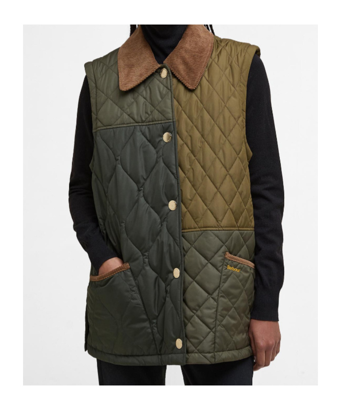 Barbour Lorrie Quilted Jacket In Green