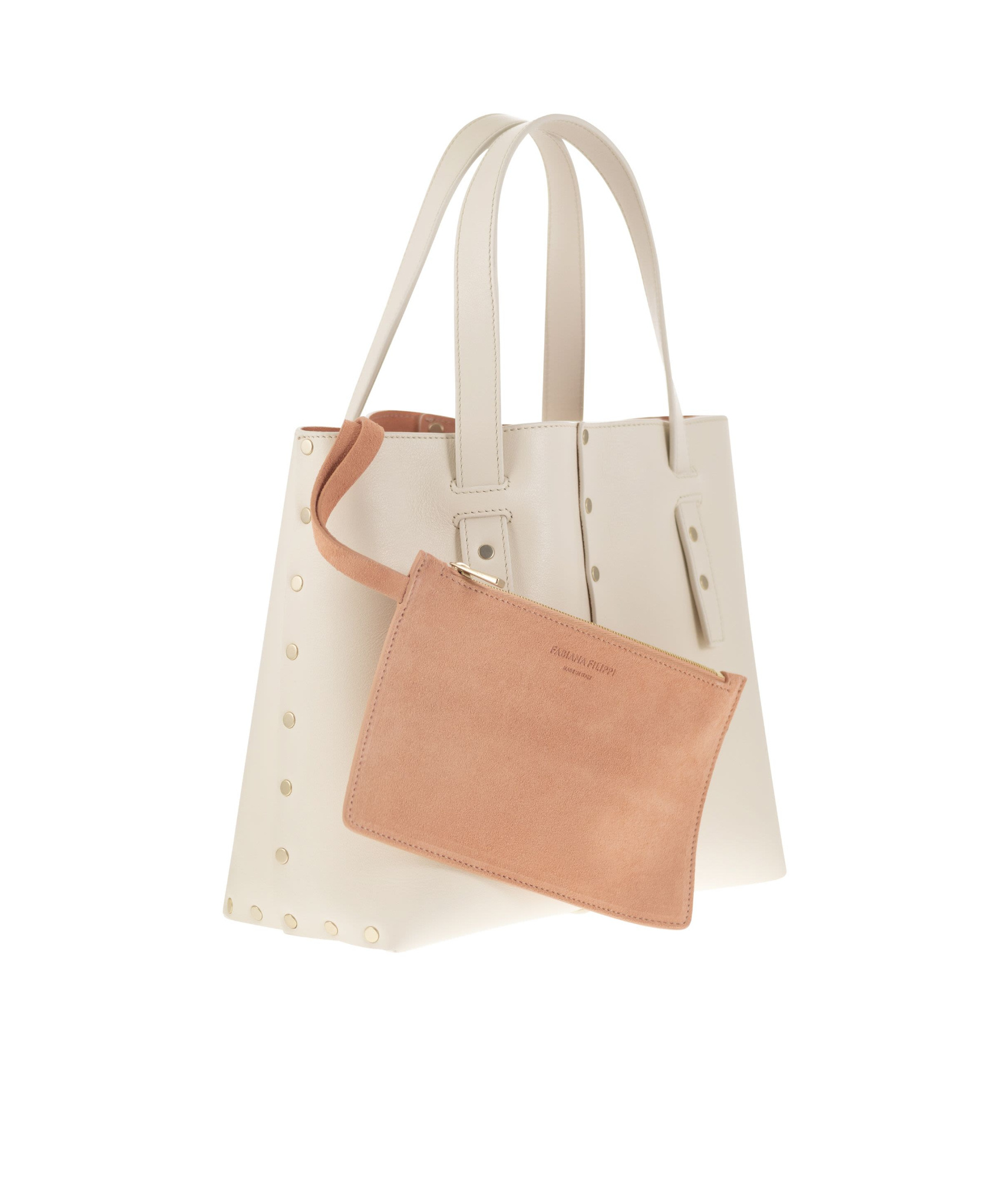 Fabiana Filippi Studded Tote Bag In White