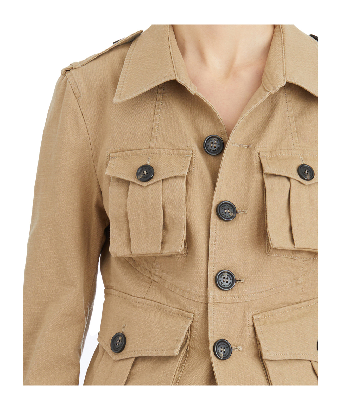 Dsquared2 Pocket Detailed Ranger Jacket In Brown