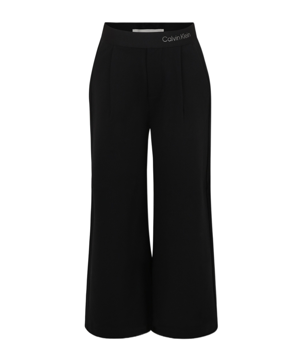 Calvin Klein Elastic Waist Casual Pants In Black