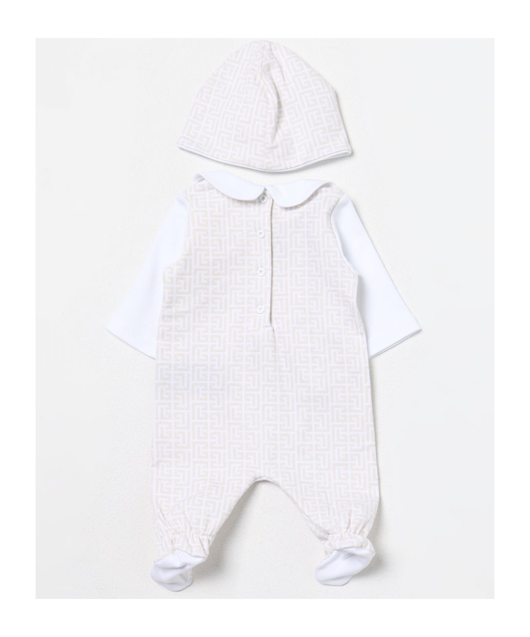 Balmain Pb-monogram Pyjama Set In White