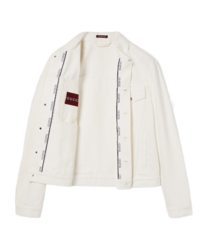 Gucci Denim Jacket With Selvedge In White